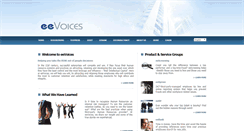 Desktop Screenshot of eevoices.com